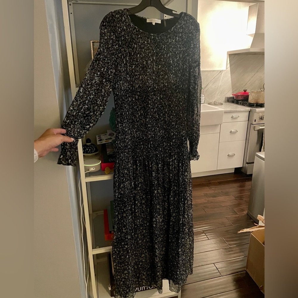 LoveShackFancy silk elastic dress xs